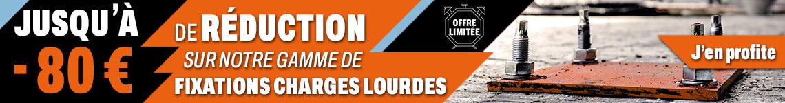 promos fixations pour charges lourdes BERNER !