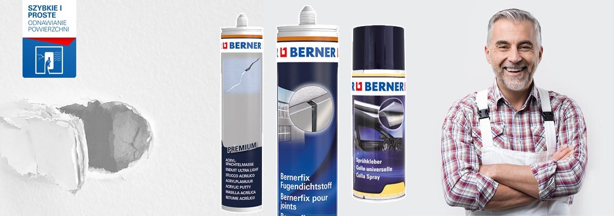 Bernerfix - naprawa uszkodzeń płyt gipsowo kartonowych