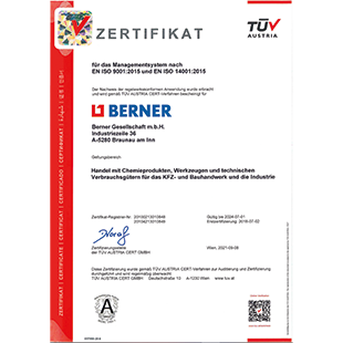ISO-Zertifikat 2021
